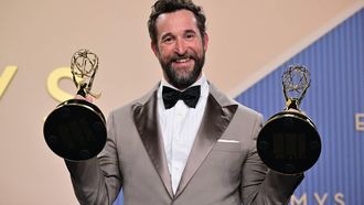 US actor Noah Wyle winner of Outstanding Lead Actor in a Drama Series and Outstanding Drama Series for "The Pitt" poses in the press room during the 78th Primetime Emmy Awards at the Peacock Theatre at LA Live in Los Angeles on September 14, 2026. 
Frederic J. Brown / AFP