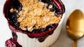 Wat eten we vandaag?  Makkelijke crumble van rood fruit