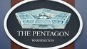 The Pentagon seal is seen in the briefing room at the Pentagon in Washington, DC, on March 31, 2026. US Secretary of Defense Pete Hegseth said Tuesday that talks on ending the Iran war are making progress even as the more than month-long US-Israeli military campaign against the Islamic republic continued. 