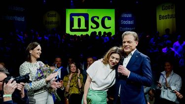 2023-11-22 22:03:16 ENSCHEDE - NSC-leider Pieter Omtzigt reageert op de uitslagen van de Tweede Kamerverkiezingen. ANP SEM VAN DER WAL