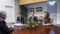 DEN HAAG - Fractievoorzitter Rob Jetten van D66, fractievoorzitter Henri Bontenbal van het CDA en fractievoorzitter Dilan Tesilgoz van de VVD voor aanvang van een gesprek met informateur Sybrand Buma. Buma ziet dat er een coalitie gevormd moet worden door een combinatie van meerdere partijen uit het gezelschap van D66, VVD, GroenLinks-PvdA, CDA en JA21. ANP JEROEN JUMELET