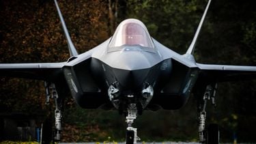 F-35 fighters at Volkel Air Base in The Netherlands, November 17, 2020, where training of the Royal Netherlands Air Force takes place. The exercise, called Frisian Lightning II, of the Leeuwarden F-35 squadron is part of a plan that should enable the squadron to briefly deploy a unit of four F-35s anywhere in the world by the end of 2021. ANP ROB ENGELAAR