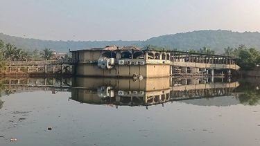 A general view shows the burned nightclub following a fire that broke out last midnight in Goa on December 7, 2025. A fire at a nightclub in the west Indian state of Goa has killed at least 23 people, Chief Minister Pramod Sawant and other officials said early December 7.
AFP