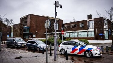 ROTTERDAM - Bij een synagoge op het A.B.N. Davidsplein is brand gesticht. De brand ging na korte tijd vanzelf uit. MEDIA TV / ANP
