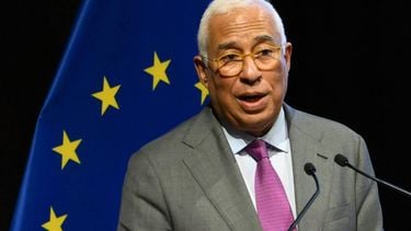 The President of the European Council Antonio Costa delivers a speech during the signing ceremony of the trade agreement between the European Union and Mercosur, at the Gran Teatro Jose Asuncion Flores of Paraguay's Central Bank in Asuncion on January 17, 2026. The South American bloc Mercosur and the European Union on January 17 signed a major trade deal that has been 25 years in the making.
Luis ROBAYO / AFP