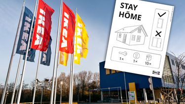 Ikea speelt in op coronacrisis: 'Stay höme'