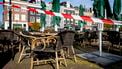 Horeca met leeg terras