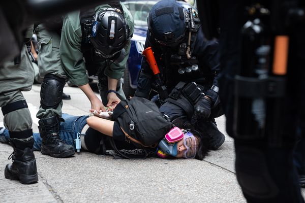 Politie Hongkong demonstratie