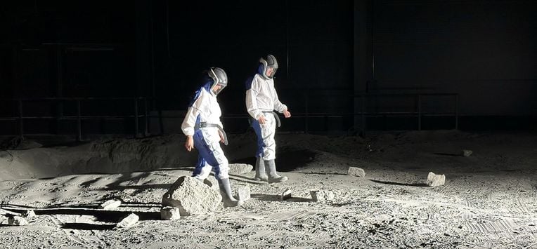 Mens op de maan Focus