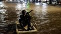 epaselect epa12800343 A Kenyan man is seen crossing flooded road using a makeshift raft during heavy rain in Nairobi, Kenya, 06 March 2026. The storm leaves many motorists and passengers stranded during the evening rush hour. The Kenya Meteorological Department warns of heavy rainfall in Nairobi and surrounding counties over the next 24 hours.  EPA/DANIEL IRUNGU