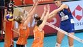 Nederlandse volleybalsters spelen zaterdag om brons