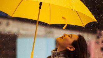 regen paraplu herfst
