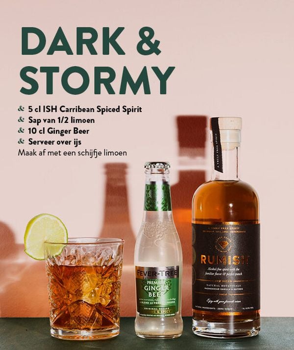 dark & stormy alcoholvrije cocktails feestdagen