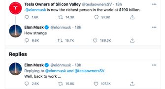 Een koele tweet van Elon Musk