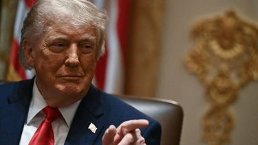 US President Donald Trump reacts during a cabinet meeting in the Cabinet Room of the White House in Washington, DC, on May 27, 2026. 
Kent NISHIMURA / AFP