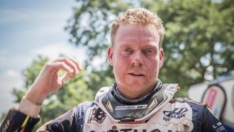 Arjan Bos (40) reed de Dakar Rally uit met een gebroken sleutelbeen. //Foto: Rallymaniacs.com
