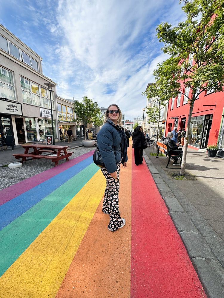 Daisy Heyer-Markos in Reykjavik, IJsland.