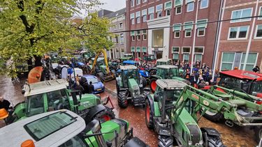 Boeren bezetten binnenstad Leeuwarden 