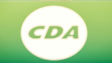 Het logo van het CDA, de partij die boos is op Staphorst