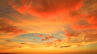 Zon, zonsondergang, herfst, weer, weerbericht