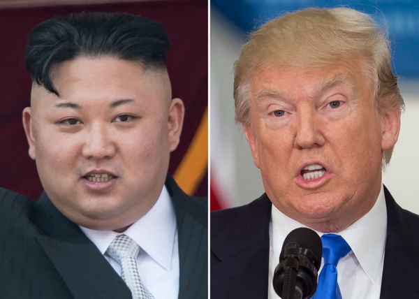 Kim Jong-Un en Donald Trump