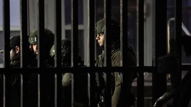 Armed police officers arrive at the Metropolitan Detention facility in the Brooklyn borough of New York, where ousted president Nicolas Maduro is expected to be held, on January 3, 2026 in New York City.  President Donald Trump said January 3 that the United States will 