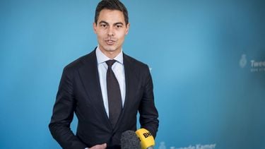 DEN HAAG - Rob Jetten (D66) in het formatiegebied tijdens gesprekken met informateur Rianne Letschert. De fractieleiders van D66, CDA en VVD willen samen een minderheidskabinet vormen. LINA SELG / ANP
