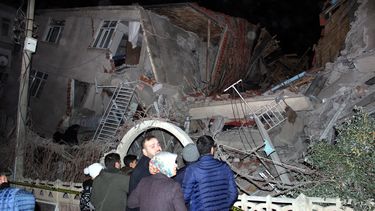 Doden door zware aardbeving Zuidoost-Turkije.