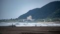 This general view shows Heisaura Beach in the city of Tateyama of Chiba Prefecture after the tsunami advisory was lifted on July 31, 2025. 
Philip FONG / AFP