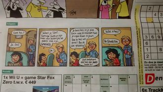 De strip Snippers staat dagelijks in Dagblad Metro.