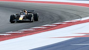 Red Bull Racing's Dutch driver Max Verstappen races during the United States Formula One Sprint at the Circuit of the Americas in Austin, Texas, on October 18, 2025. 
RONALDO SCHEMIDT / AFP