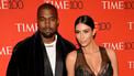 Op deze foto zie je Kim Kardashian en Kanye West.
