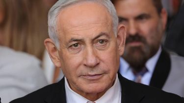 epa13088727 Israeli Prime minister Benjamin Netanyahu attends the cornerstone laying ceremony for the Atarot Heritage Center, at the abandoned former Atarot airport located near the separation wall between Jerusalem and Ramallah in Jerusalem, 05 July 2026.  EPA/ABIR SULTAN