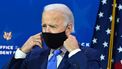 Joe Biden met een masker op.