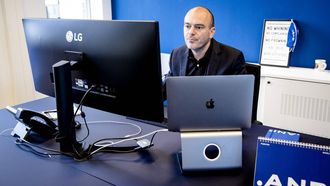 DEN HAAG - Hoofdredacteur Freek Staps op de redactie van het Algemeen Nederlands Persbureau (ANP) in het WTC gebouw. ANP SEM VAN DER WAL