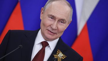 epa12944409 Russian President Vladimir Putin speaks with the media following his meeting with foreign delegations at the Kremlin in Moscow, Russia, 09 May 2026. Russia marks the 81 st anniversary of its victory over Nazi Germany and its allies in World War II.  EPA/MAXIM SHIPENKOV / POOL
