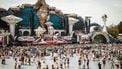 Festival-goers attend the 14th edition of the Tomorrowland music festival at the De Schorre Recreation Ground in Boom, Belgium on July 20, 2018.  The festival takes place from July 20 to 29, 2018. 
JAMES ARTHUR GEKIERE / Belga / AFP
