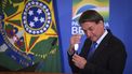 Een foto van de Braziliaanse president Bolsonaro