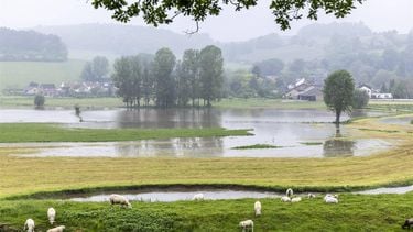 WIJLRE - De Geul bij Wijlre. Campinggasten hebben hun kampeerplek in het Limburgse dorp Etenaken verlaten om dreigende wateroverlast. De aan de oever van de Geul gelegen campings De Gele Anemoon en De Gronselenput werden uit voorzorg ontruimd. In de nabijgelegen Belgische Voerstreek is in korte tijd veel regen gevallen. ANP MARCEL VAN HOORN