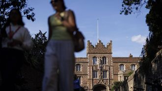 epa13155802 People walk outside Jesus College, where the resigned Professor Jason Arday worked, at the University of Cambridge in Cambridge, Britain, 07 August 2026. Professor of Sociology of Education Jason Arday resigned from the University of Cambridge and Jesus College on 05 August amid plagiarism allegations and scrutiny of claims about his academic history, shortly after Cambridge announced an investigation into new information concerning his academic qualifications and honorary appointments.  EPA/TOLGA AKMEN