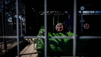 This picture taken on May 19, 2022 shows an endpoint of the oil pipeline Druzhba in Slovak refinery Slovnaft in Bratislava, Slovakia. Slovakia’s government on May 18, 2022 backed a proposal for a special tax on Russian oil processed in the country.
VLADIMIR SIMICEK / AFP