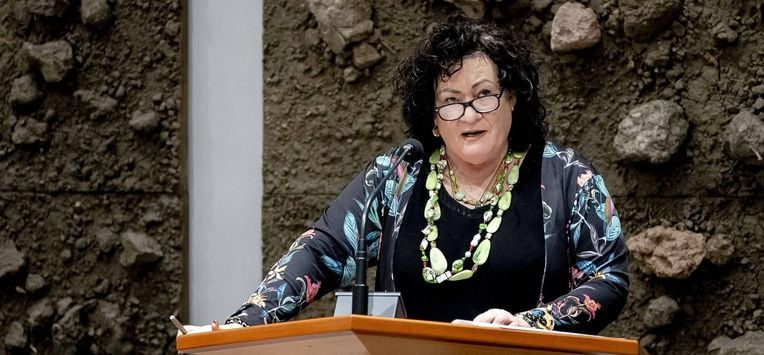 DEN HAAG - Caroline van der Plas (BBB) tijdens het debat over het eindverslag van informateur Ronald Plasterk. In het verslag legt Plasterk uit hoe de kabinetsformatie volgens hem verder moet. ANP REMKO DE WAAL