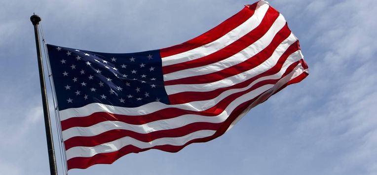 NEW YORK - De Amerikaanse vlag, Stars and Stripes.ANP   LEX VAN LIESHOUT