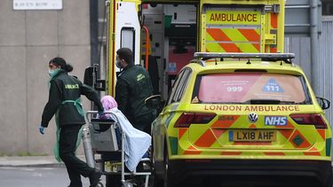 Een ambulance in Engeland.