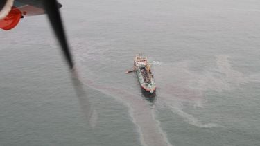 Olievlek in Noordzee bij Texel opgeruimd