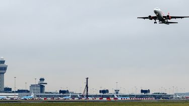 Onderzoek naar bijna botsing vliegtuigen Schiphol. / ANP