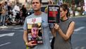 2023-10-28 17:23:33 A man and a woman stand with signs calling for the release of Ofir Engel, 17, one of the hostages held by Palestinian militants since the October 7 attack, in Tel Aviv on October 28, 2023, amid the ongoing battles between Israel and the Palestinian group Hamas. The families of the more than 220 hostages Israeli hostages held in the Gaza Strip demanded on October 28 for an immediate government explanation about their fate after the army's intensified strikes. The Hostages and Missing Families Forum, which represents some 229 people believed abducted by Hamas, said the war cabinet had failed to explain to relatives whether the ground operation endangered the captives' well-being.
AHMAD GHARABLI / AFP