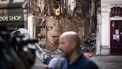 ARNHEM - Burgemeester Ahmed Marcouch bezoekt de plek van de brand in het centrum van Arnhem. Door de brand zijn historische panden verloren gegaan, met meerdere winkels en tientallen bovenliggende woningen. ANP JEROEN JUMELET