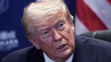 US President Donald Trump reacts as he meets with NATO Secretary General on the sidelines of the NATO summit in Ankara, on July 8, 2026.  The summit comes at a fraught time for the 77-year-old transatlantic alliance, with the US President demanding members make good on a pledge to ramp up defence spending as Washington takes a step back from Europe.

Filip SINGER / POOL / AFP