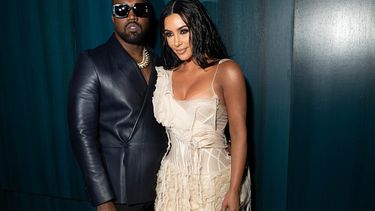 Foto van Kanye West en Kim Kardashian